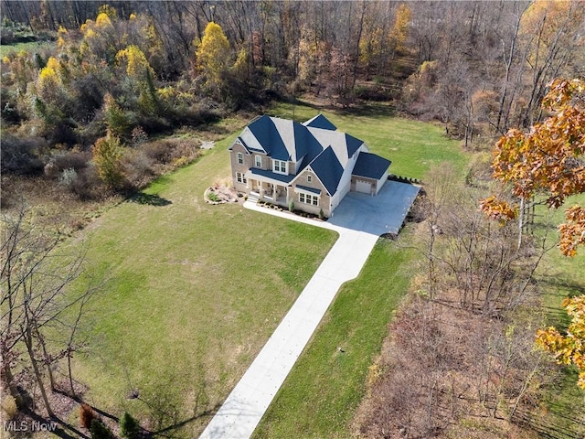 birds eye view of property