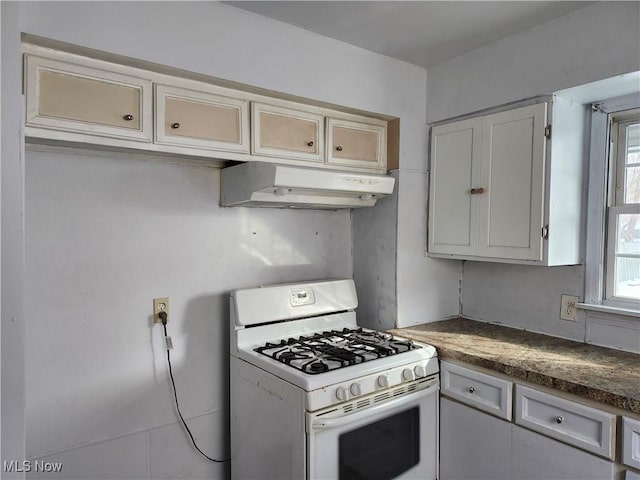 kitchen featuring white gas range oven