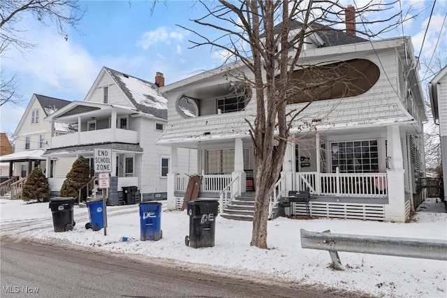 view of front of home