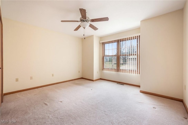 1089 Park Pl, Niles, OH 44446 - carpeted spare room with ceiling fan