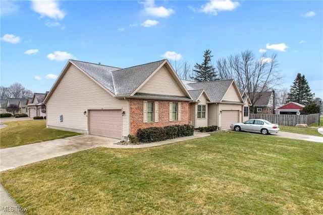 1089 Park Pl, Niles, OH 44446 - view of front of house with a garage and a front yard