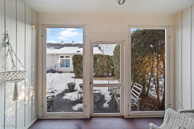 view of doorway to outside