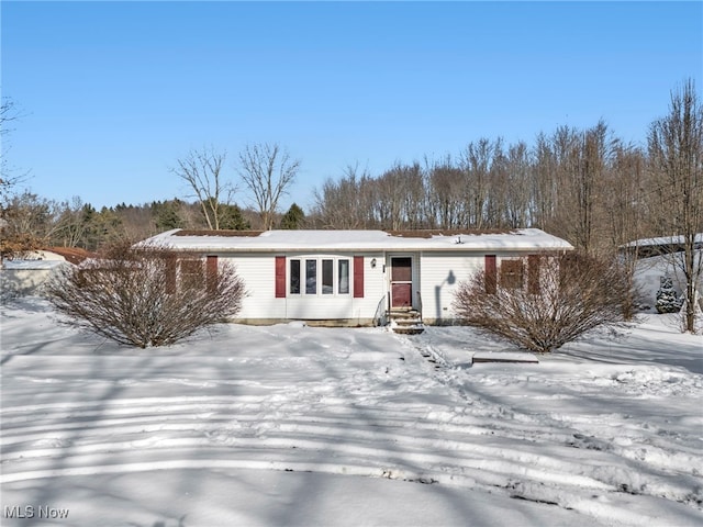 view of front of home