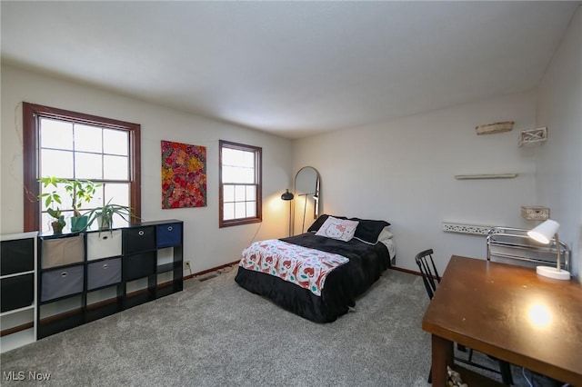 bedroom featuring carpet floors