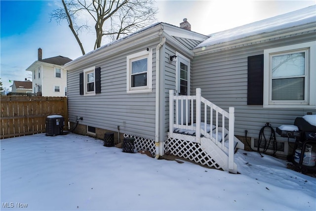 exterior space with central AC unit