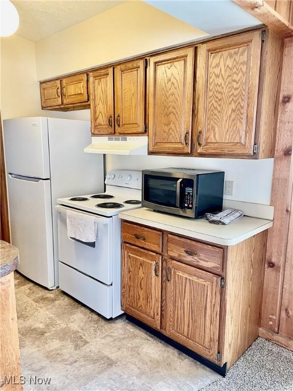 kitchen with white appliances