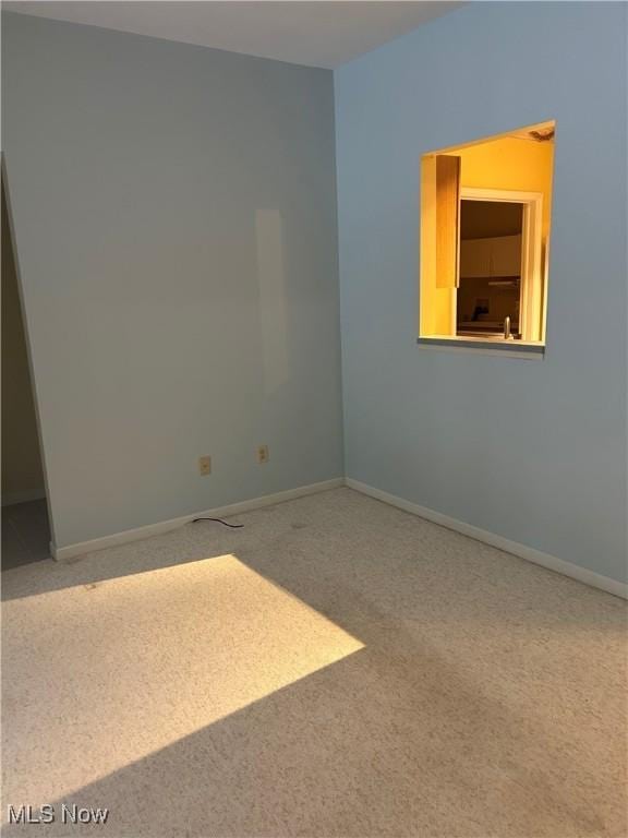 empty room featuring carpet floors