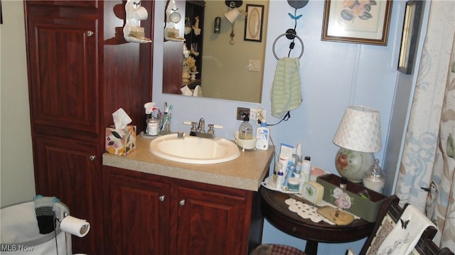 bathroom featuring vanity