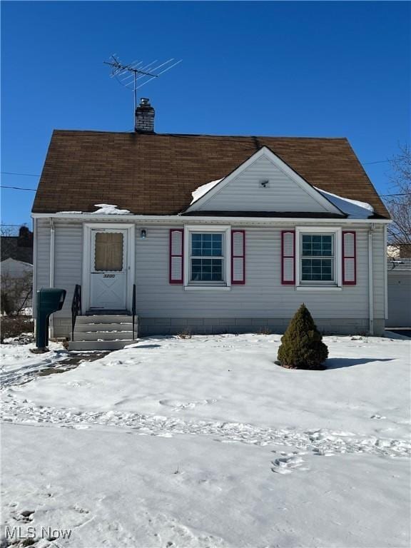 view of front of home