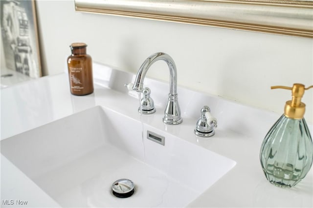 interior details featuring sink