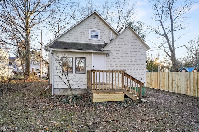 view of rear view of house