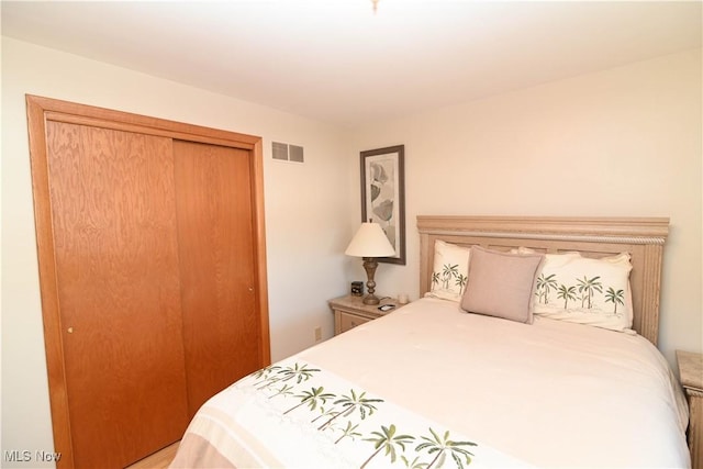 bedroom featuring a closet