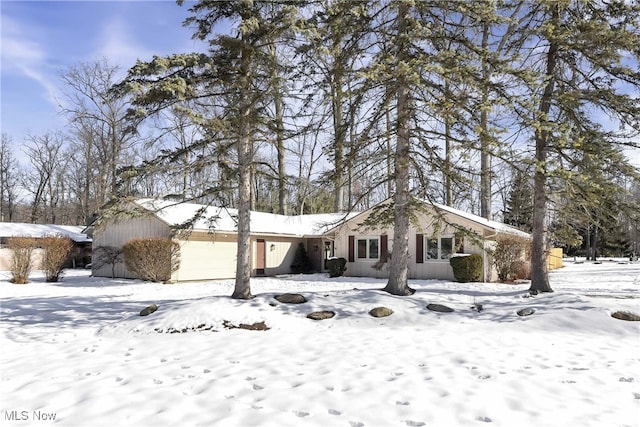 view of ranch-style house