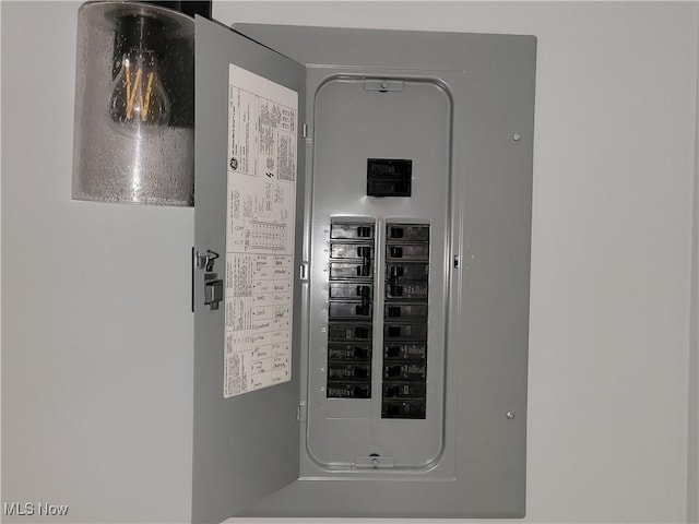 utility room with electric panel