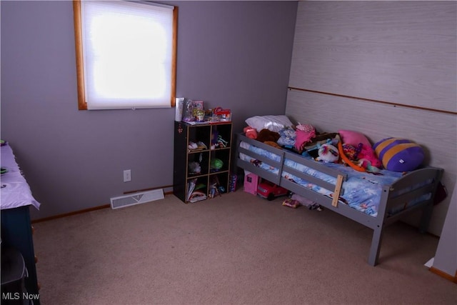 bedroom featuring carpet flooring