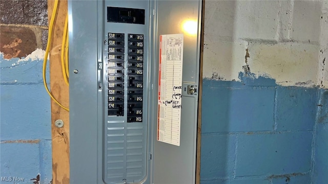 utility room featuring electric panel