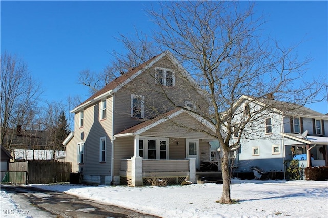 front facade with covered porch