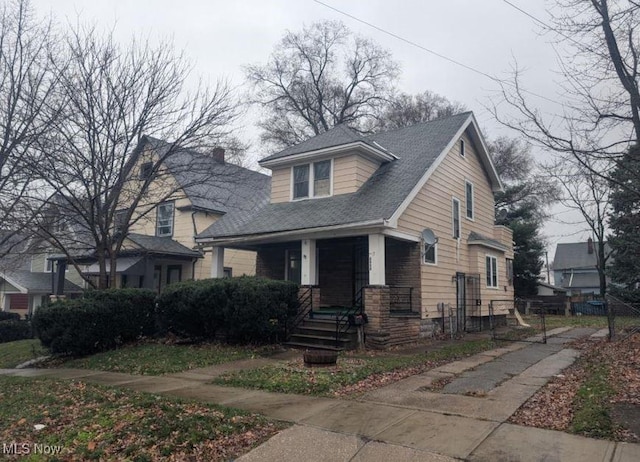 view of bungalow-style home