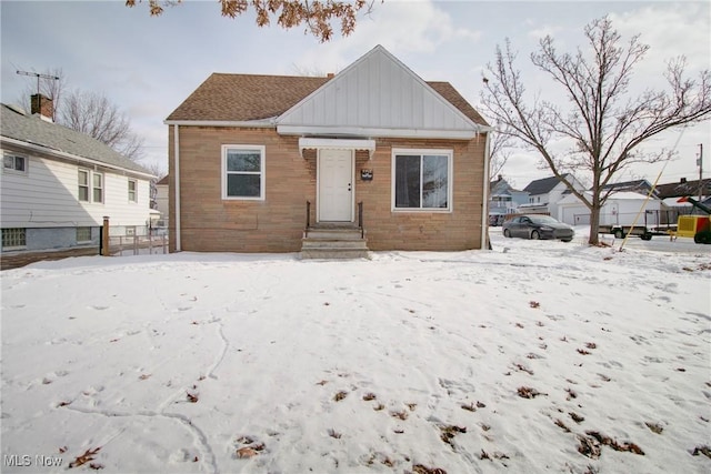 view of bungalow-style home