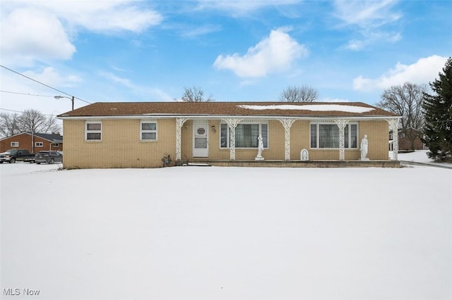 view of ranch-style home