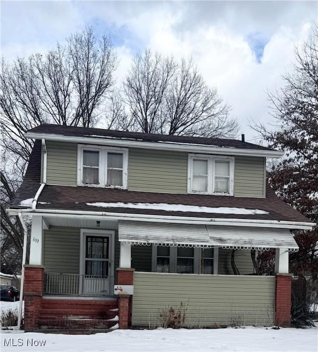 view of front of house with a porch