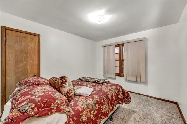 bedroom with carpet flooring