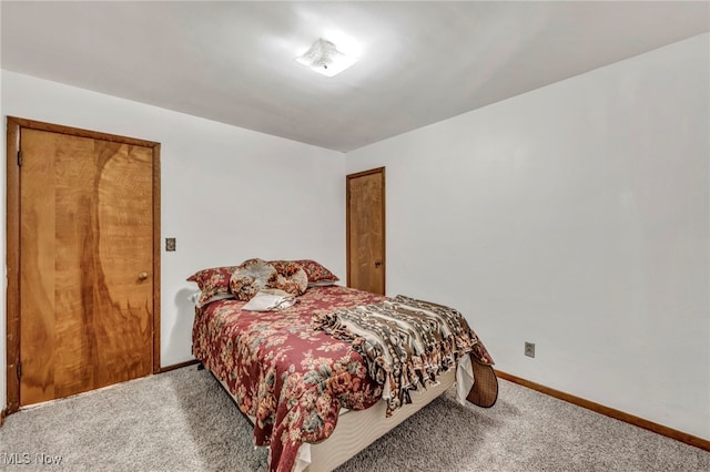 bedroom with carpet flooring