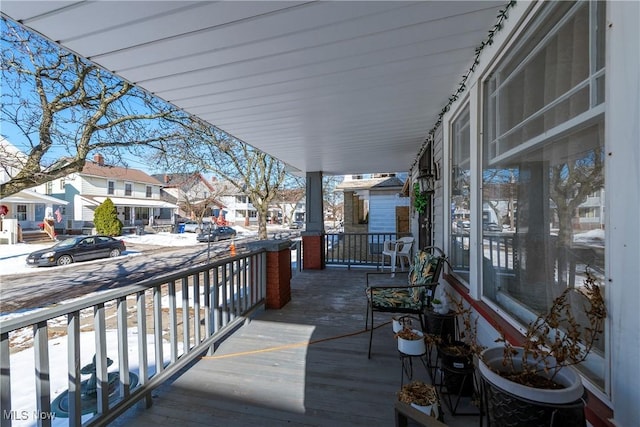 exterior space featuring a porch