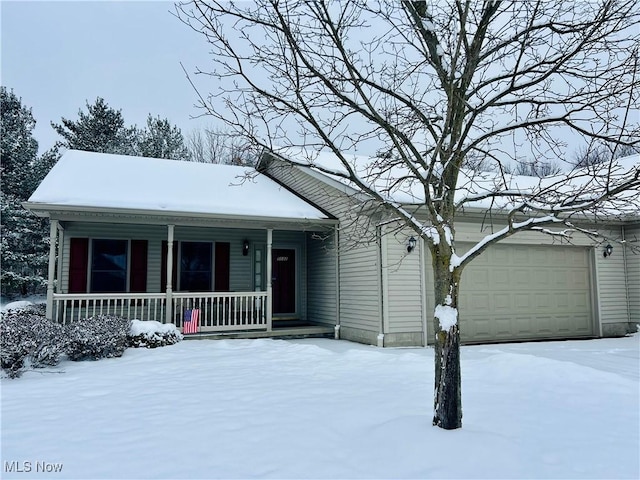 view of front facade featuring a garage