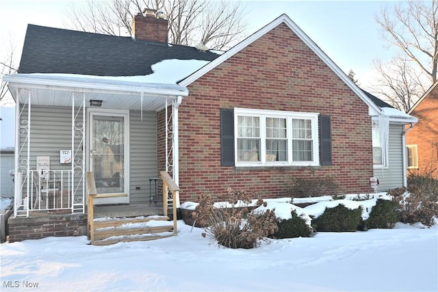 view of bungalow-style home