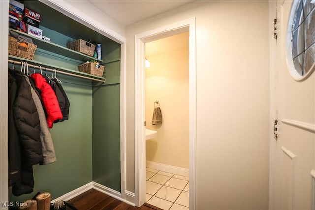 view of closet