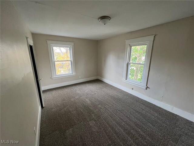 view of carpeted empty room