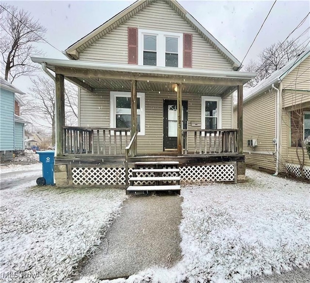 view of front of house featuring a porch