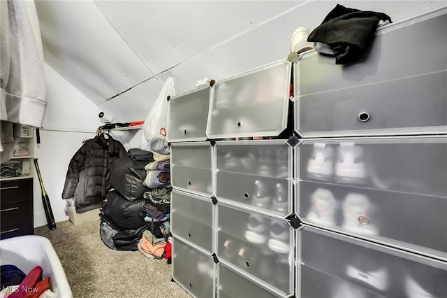 view of storage area