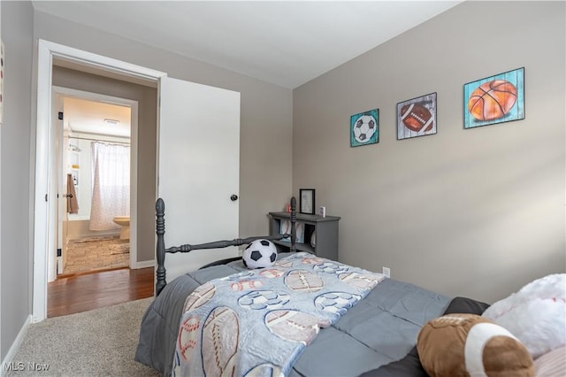 bedroom featuring carpet flooring