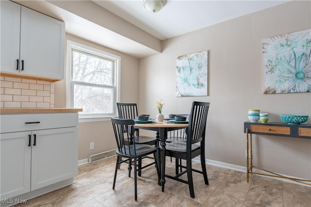 view of dining room