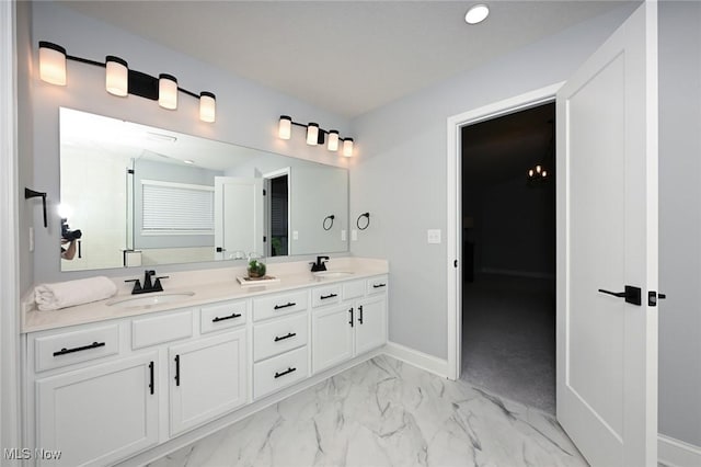 bathroom with vanity