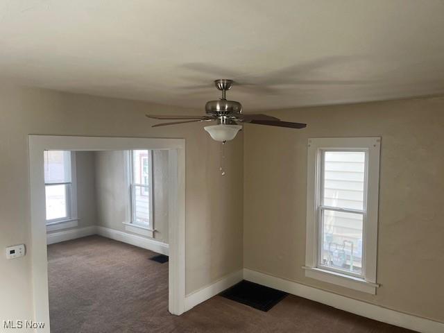 view of carpeted empty room