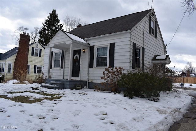 view of bungalow-style house