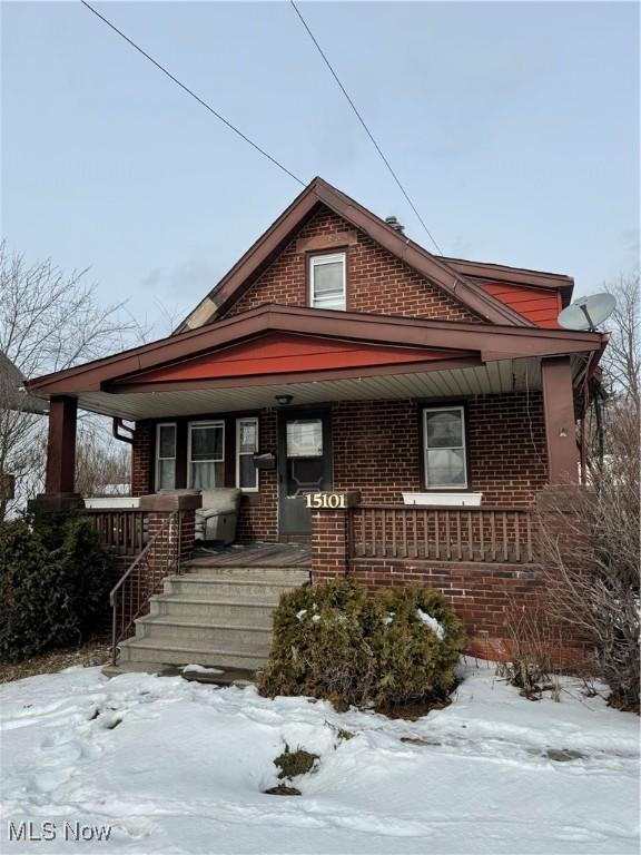 bungalow with covered porch