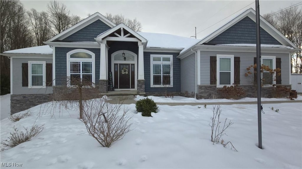 view of craftsman inspired home