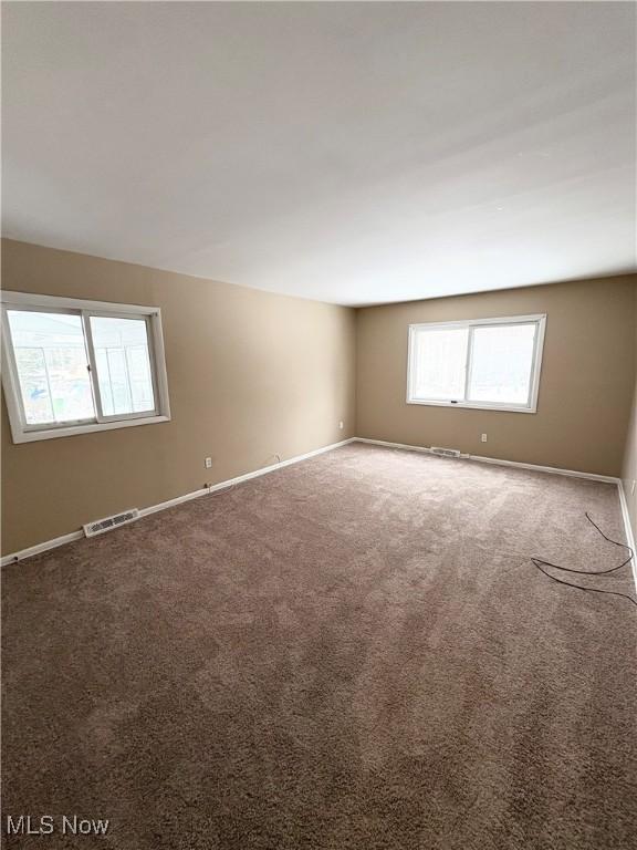 view of carpeted empty room