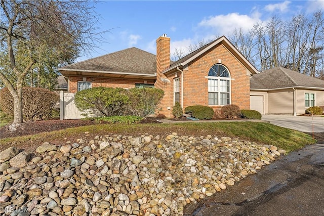 ranch-style house with a garage