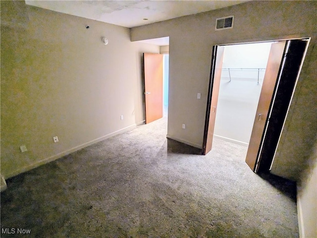 view of carpeted empty room