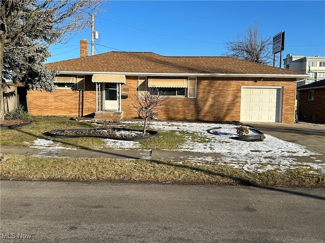 ranch-style house with a garage