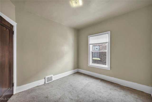 view of carpeted empty room