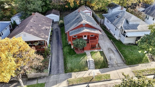 birds eye view of property