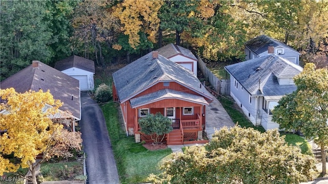 birds eye view of property