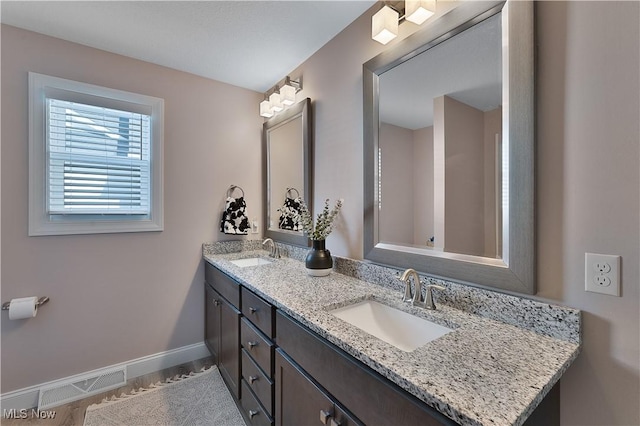 bathroom featuring vanity