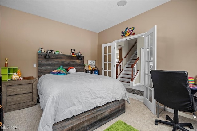 bedroom with french doors